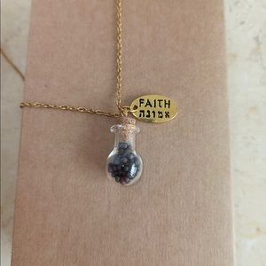 Mustard seed necklace from Israel in Gold